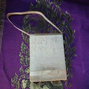 Gold Neiman Marcus night bag